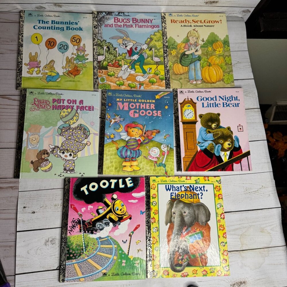 Little Golden Book Lot‎ of 8 Tootle Good Night Little Bear Like New